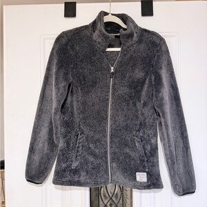 Free Country Charcoal Faux Fur Fleece Jacket